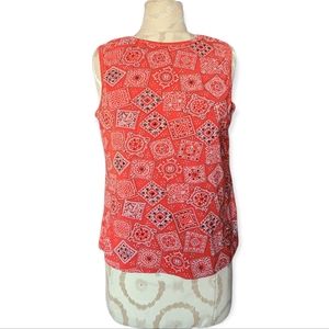 70s Red Bandana Tank Top